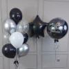 Шары для мужчины "Black Silver Glamour"