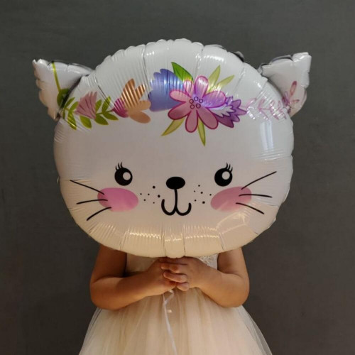 Шар фигура Голова Милой Кошечки