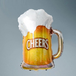 Фольгированный шар Пивной Стакан Cheers 70 см